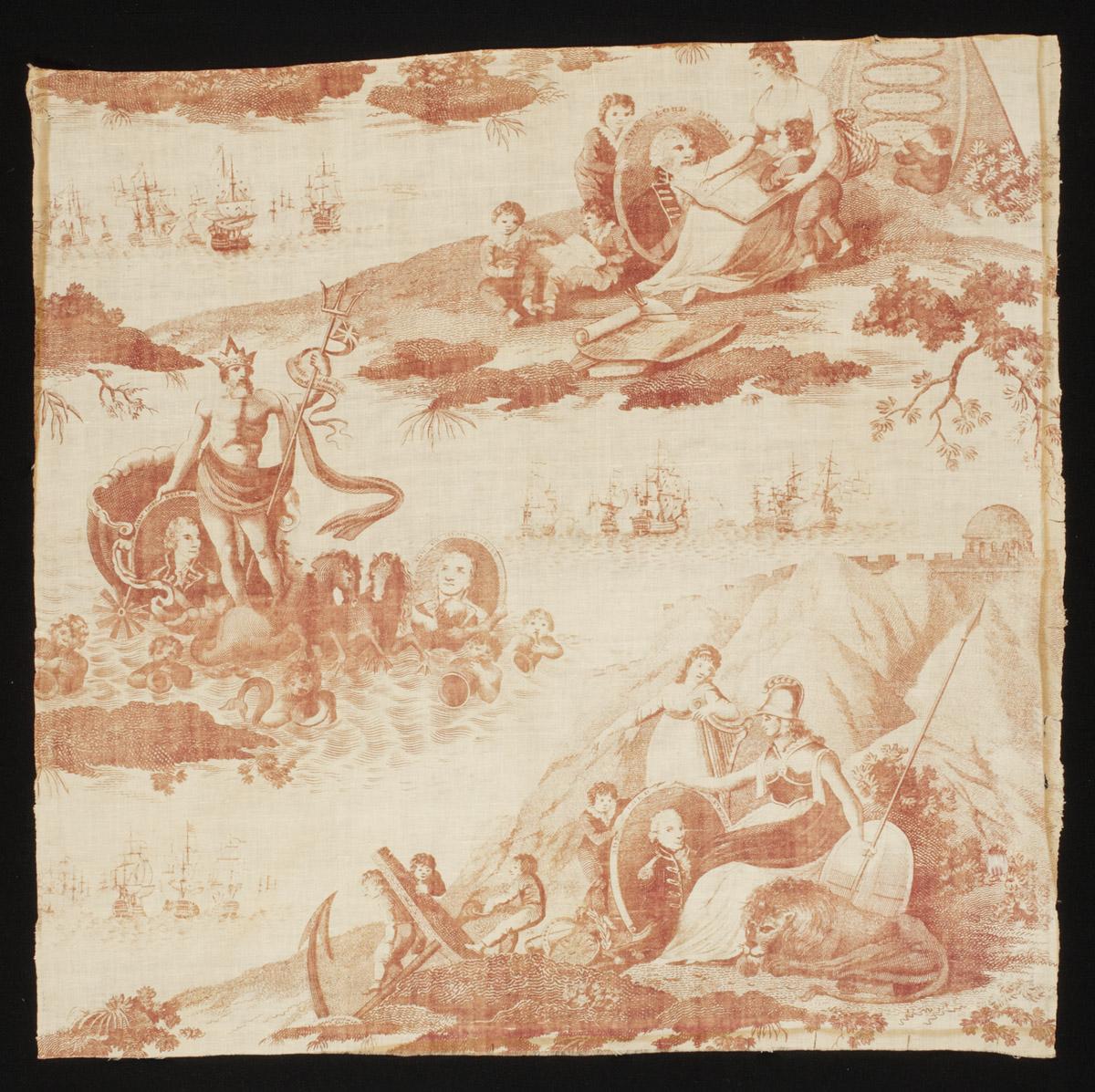 1965.0005 Textile, printed, view 2