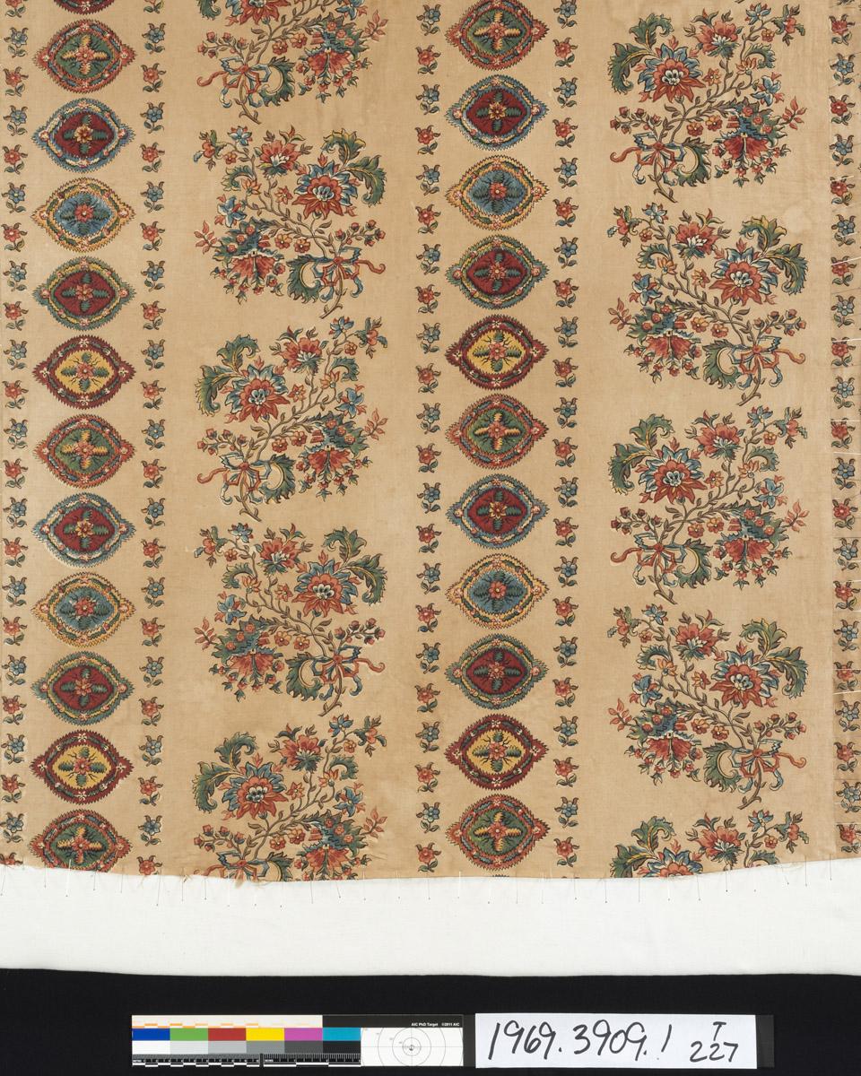 1969.3909.001 Textile, printed, detail 2
