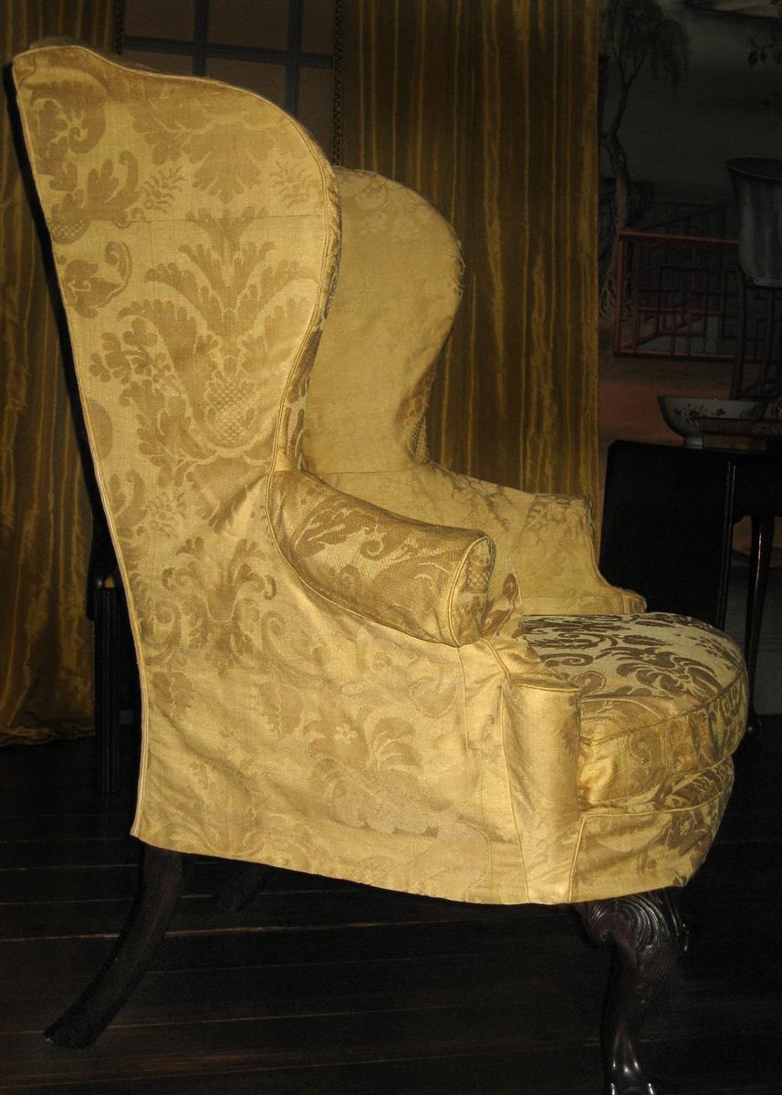 1984.0616 slip cover on 1959.0630 chair view 3