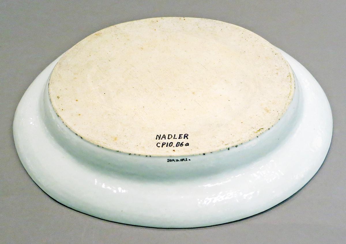 2014.0016.189.002 A Dish with mazarin (strainer) underside
