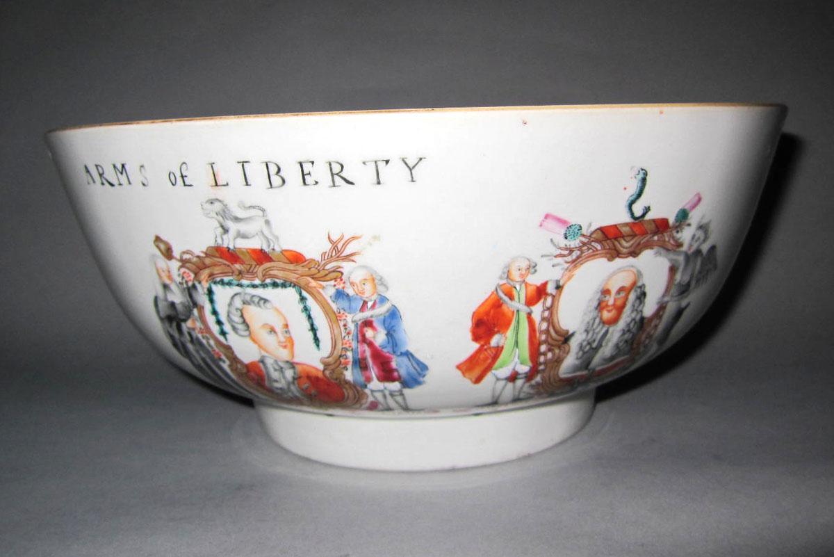 1959.0651 Porcelain punch bowl