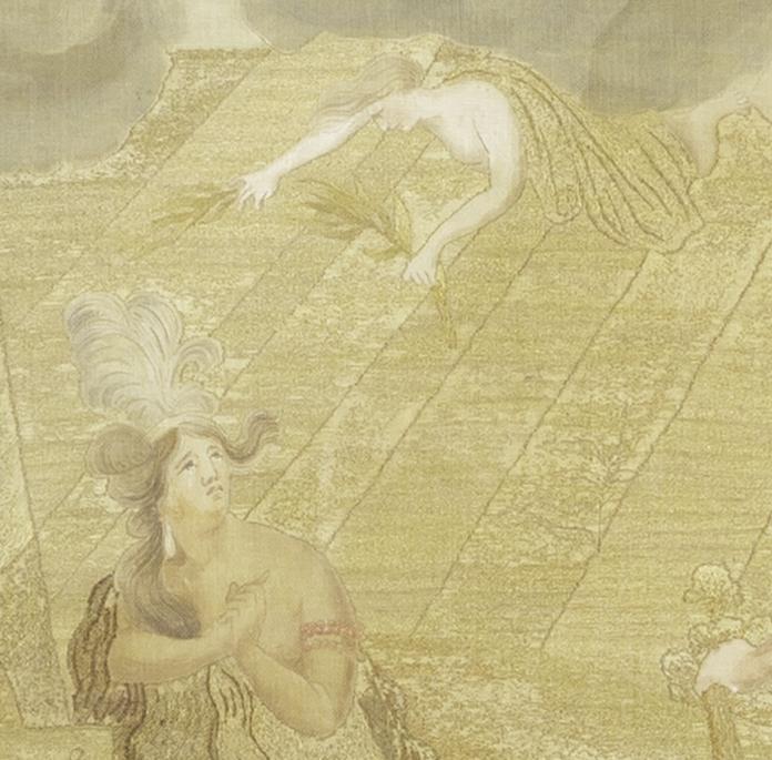 1959.0663 A Needlework Picture, Detail 4