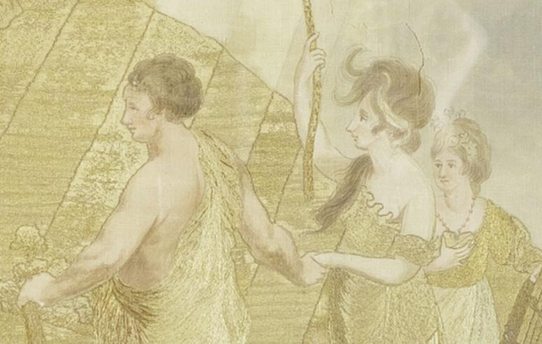 1959.0663 A Needlework Picture, Detail 5