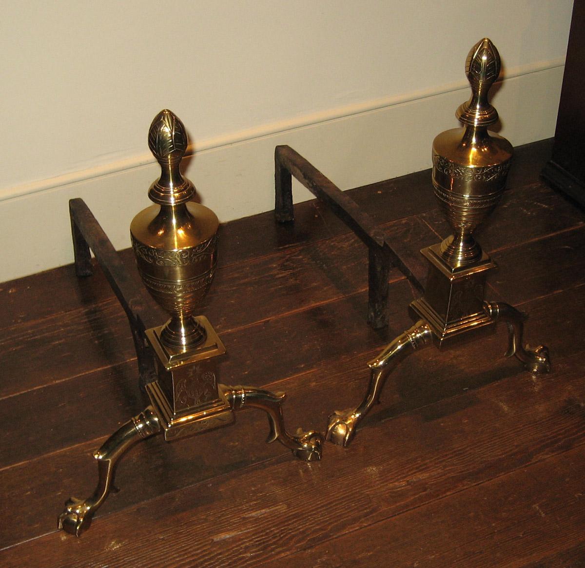 1959.0692 and .0693 Andirons