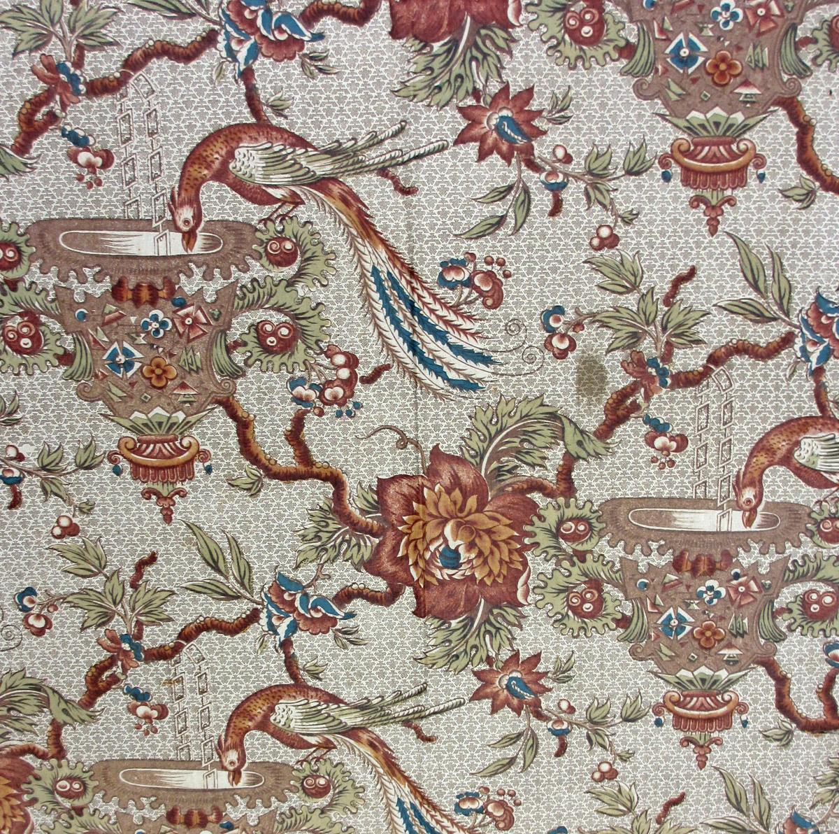 T243 textile, printed design repeat