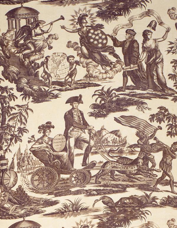 T114 textile, printed design repeat purple