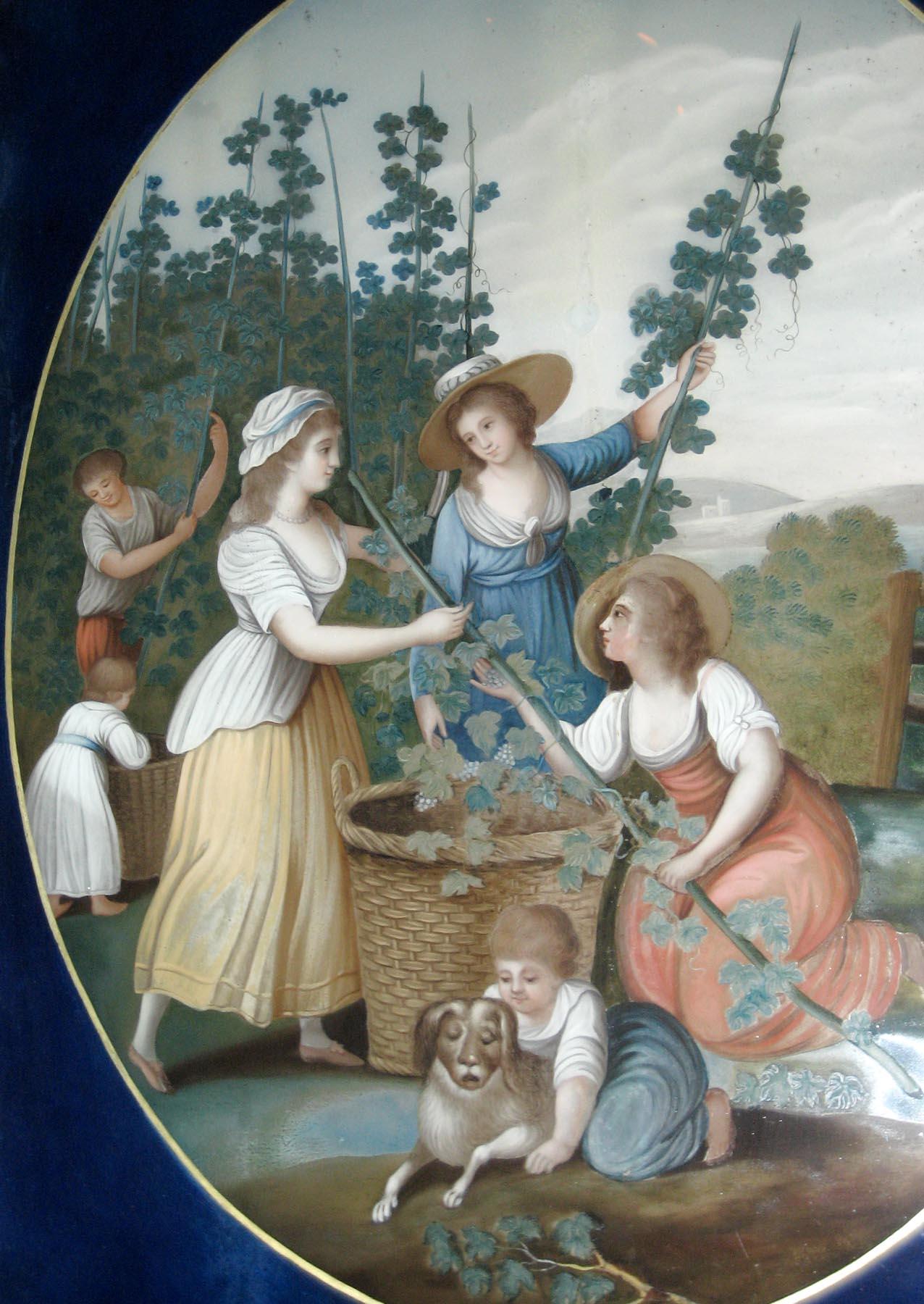 1959.0764 A September painting on glass (detail)