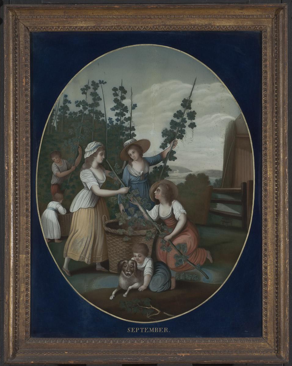 1959.0764 A, B September painting on glass