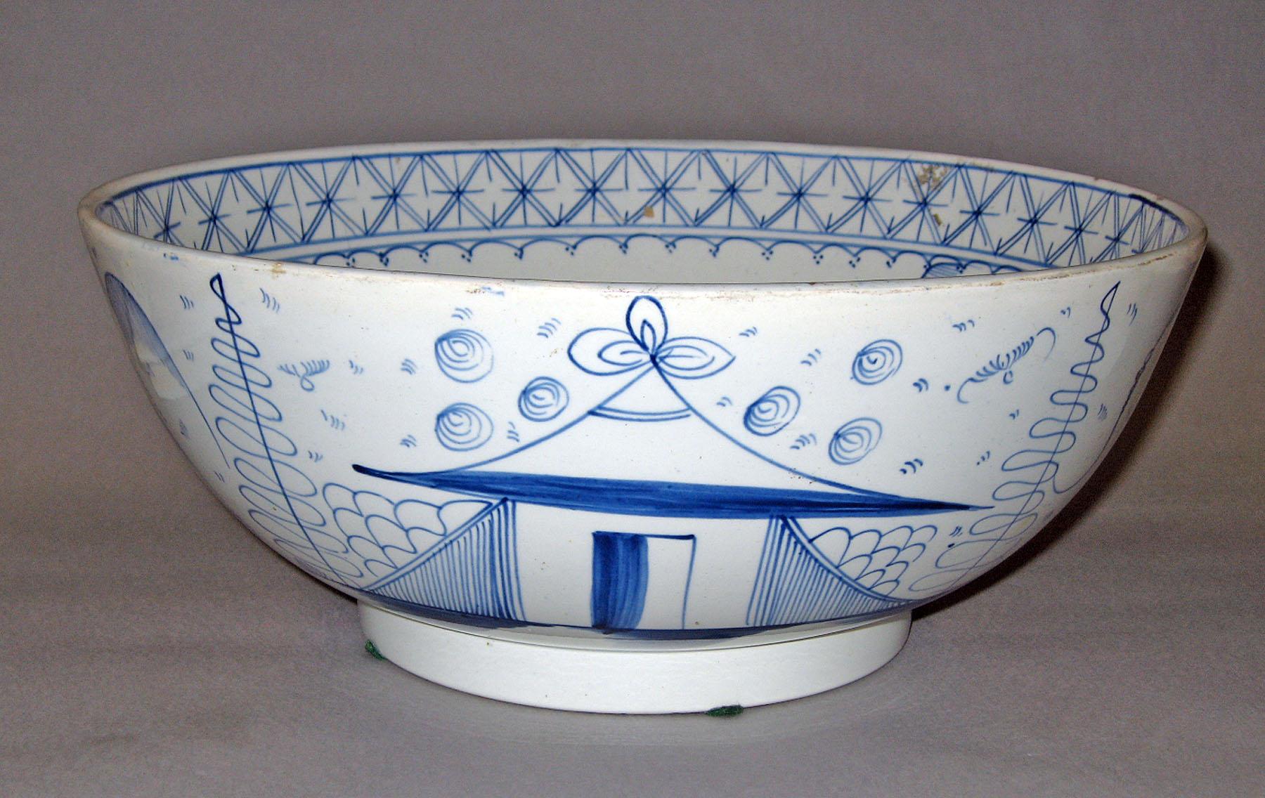 1958.0778 Pearlware punch bowl