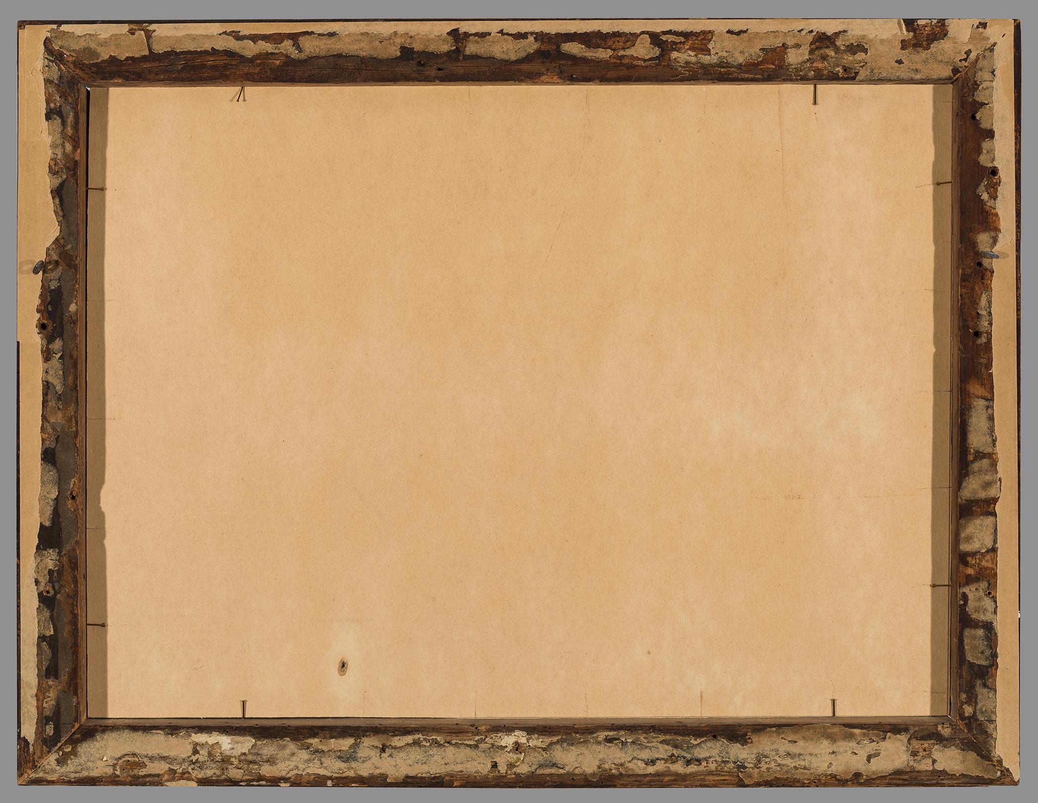 1959.0811 Print and frame, view 2, reverse