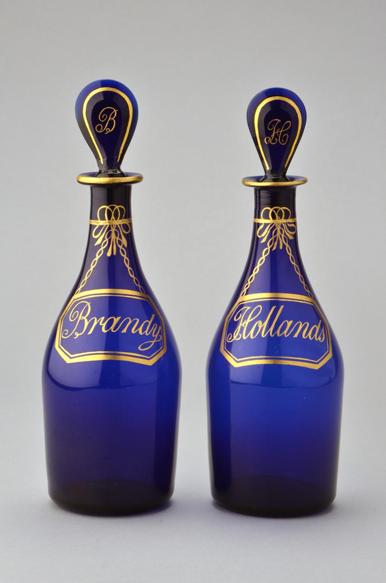 2012.0039.002.001, .002 A, B Decanters