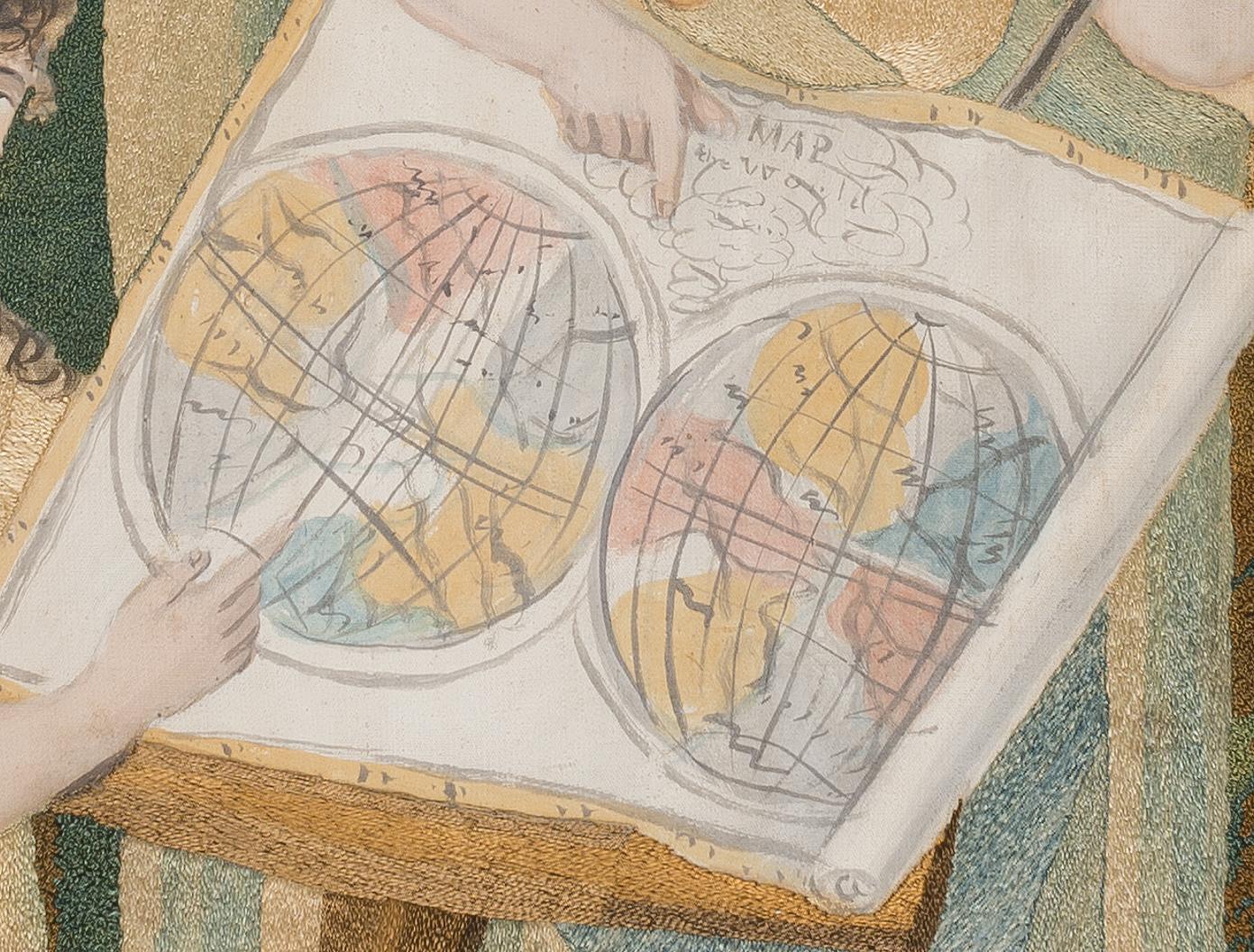2013.0002.001 A Needlework picture, detail 6