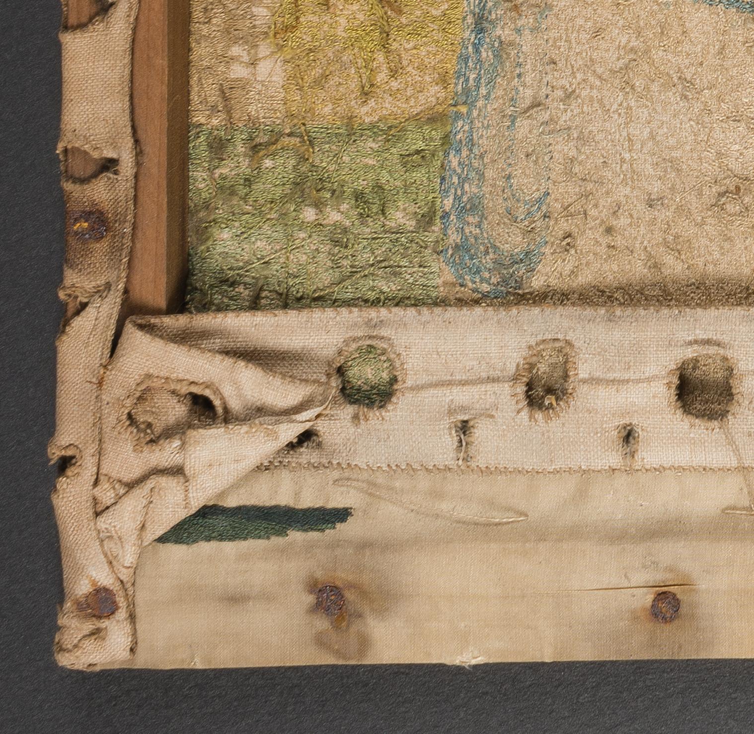 2013.0002.001 A Needlework picture, detail 2, reverse