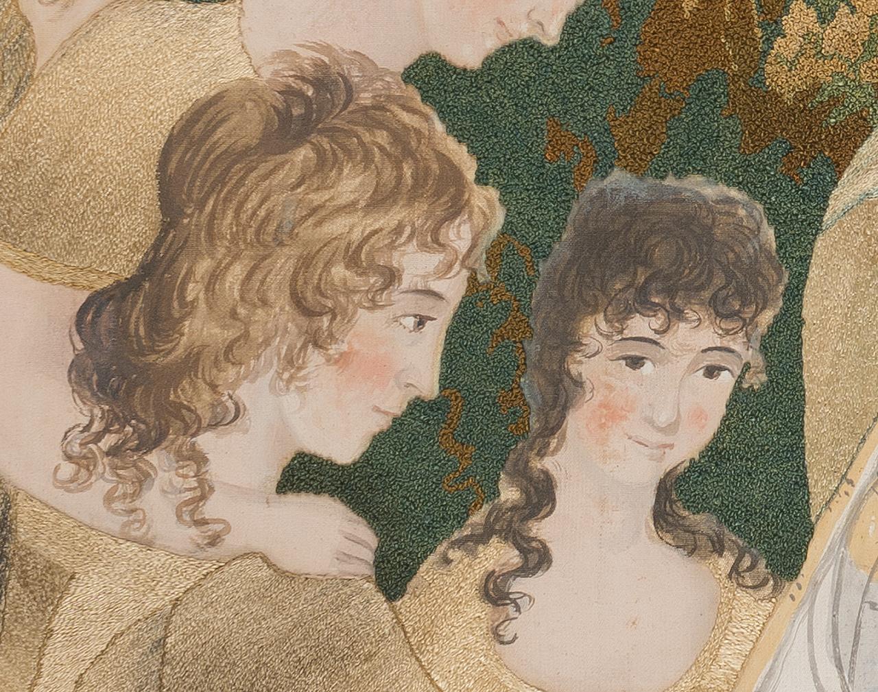 2013.0002.001 A Needlework picture, detail 5