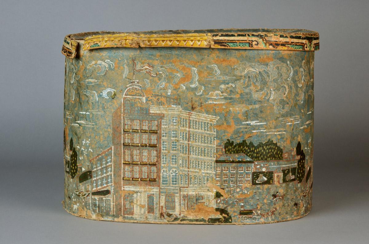 2013.0009.001 A, B Hat box, view 2