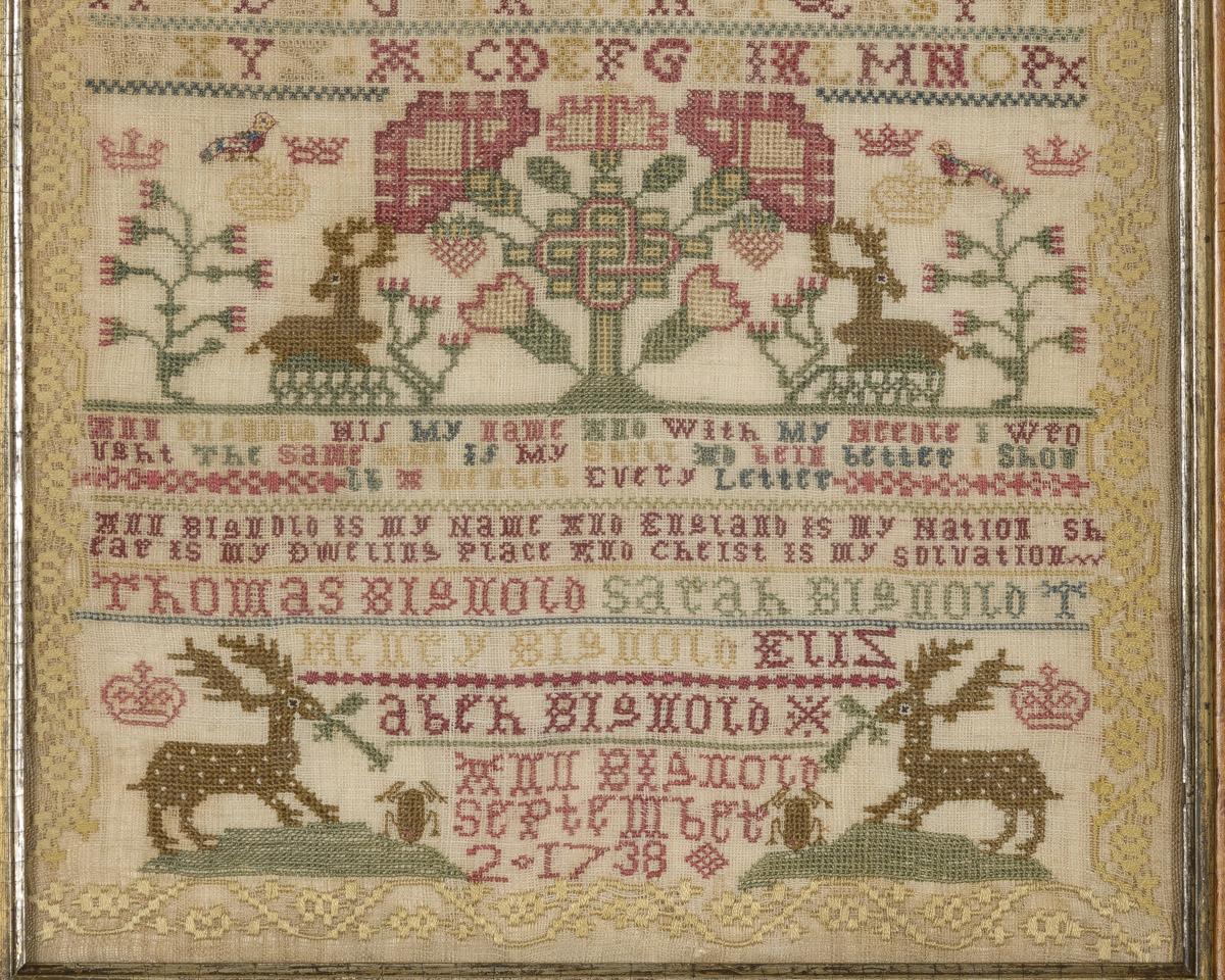 2003.0013.041 A Sampler, B Frame, detail 2