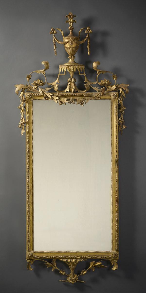 1953.0162.001 Looking glass or mirror, view 1