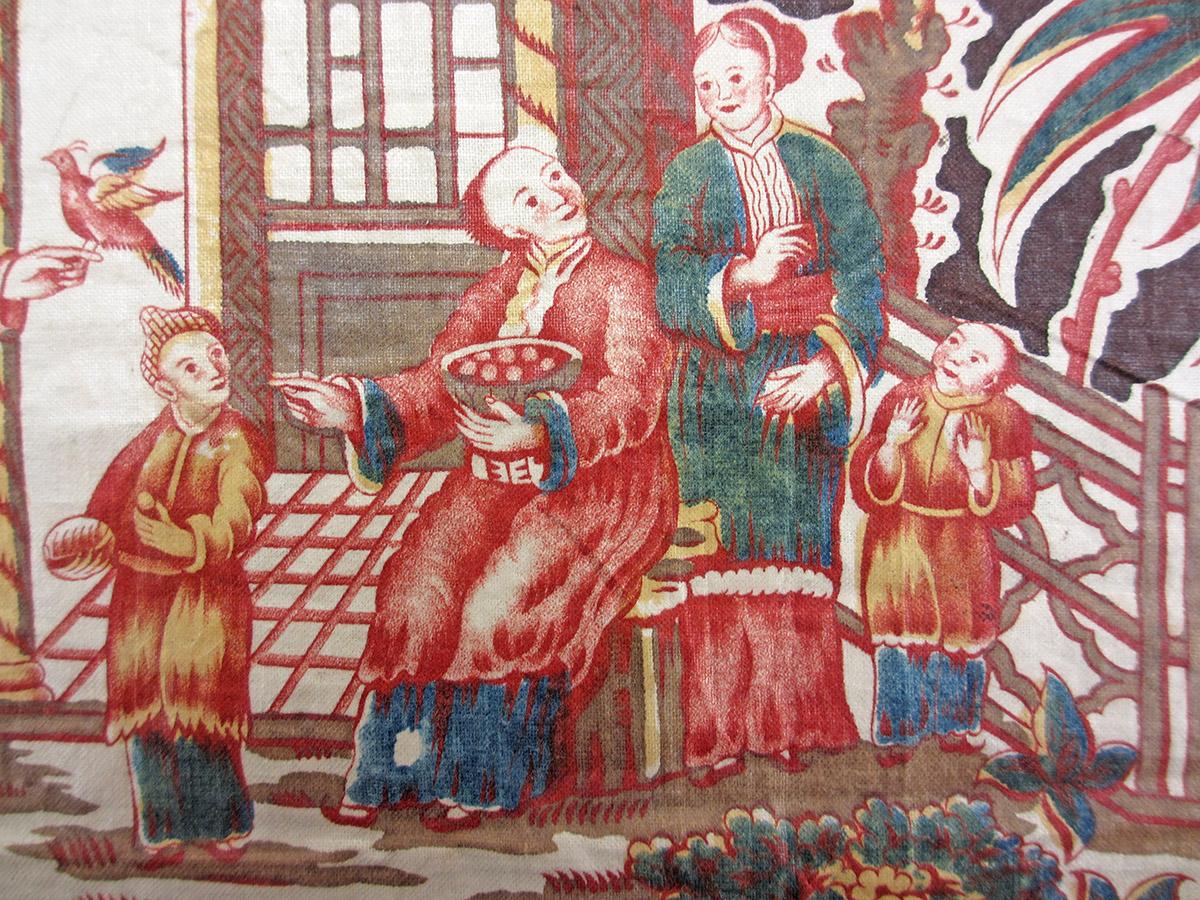 1969.8790 textile, printed detail 2