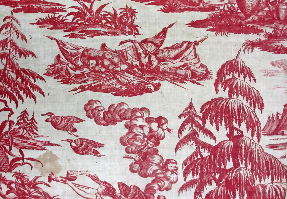 1969.8799 textile, printed detail 2