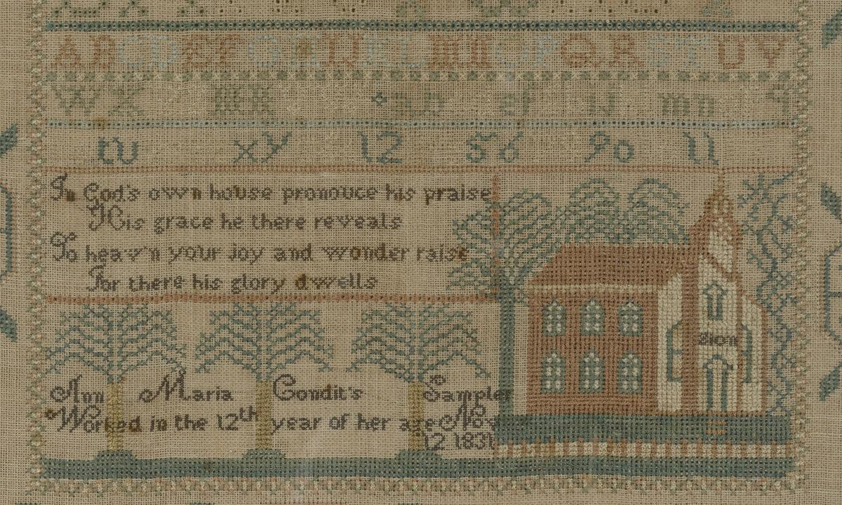 2013.0043 A Sampler, detail 1