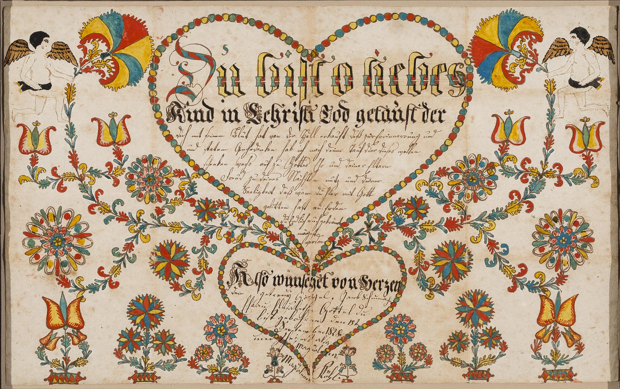 2014.0003 A Fraktur, view 1