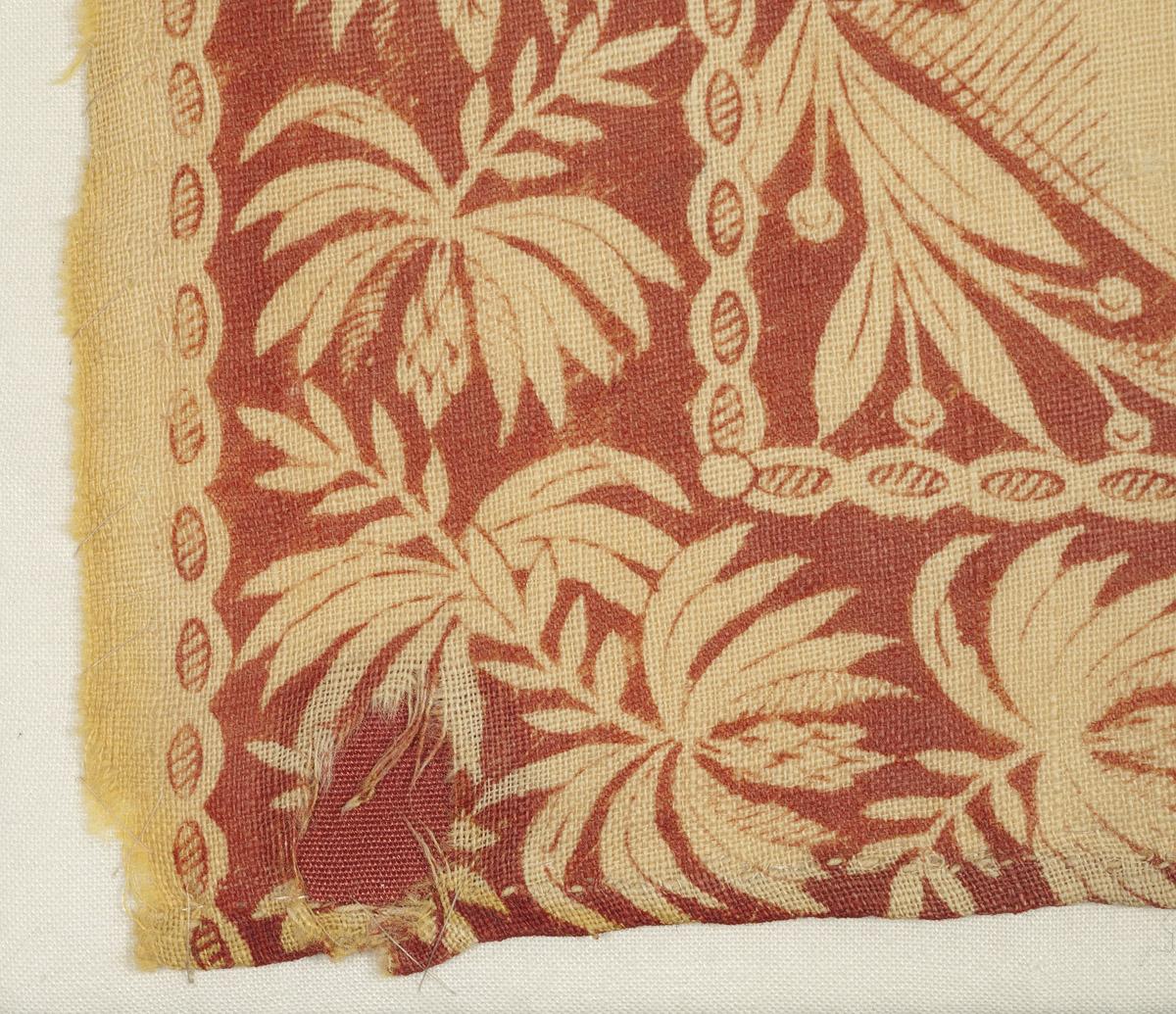 1959.0971 Handkerchief, detail 1, after conservation treatment