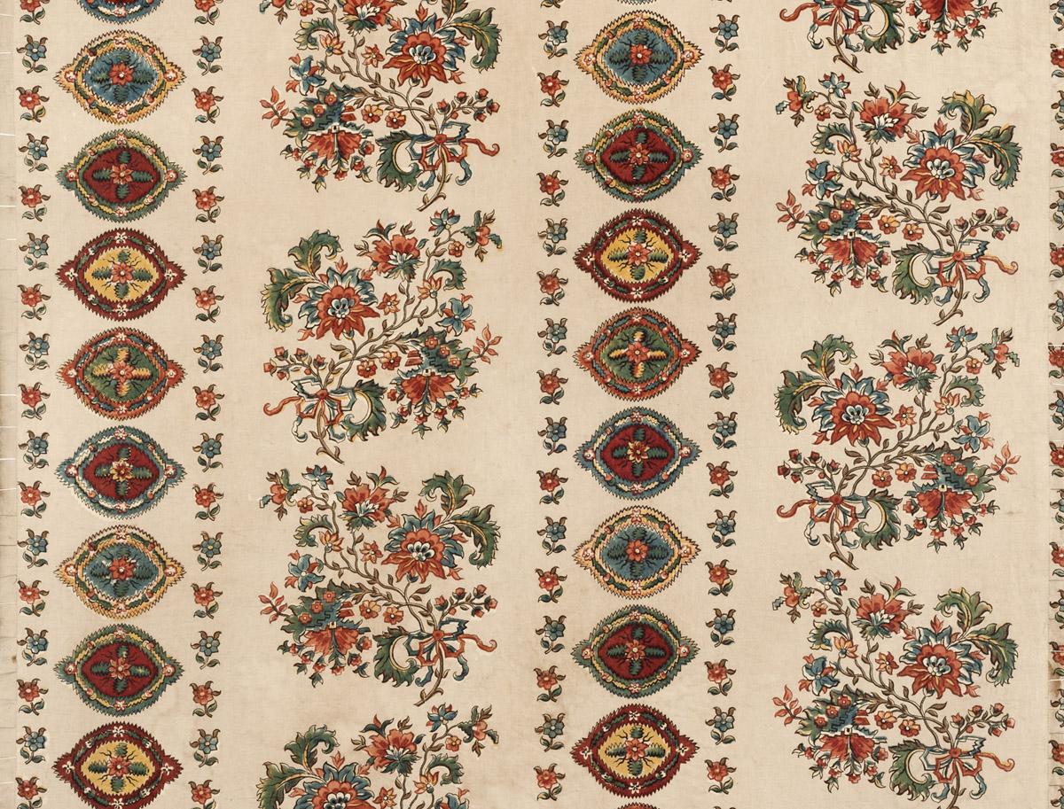 T227 Textile, printed design repeat