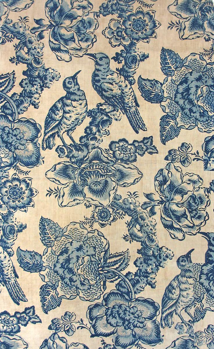 T1081 Textile, printed, design repeat