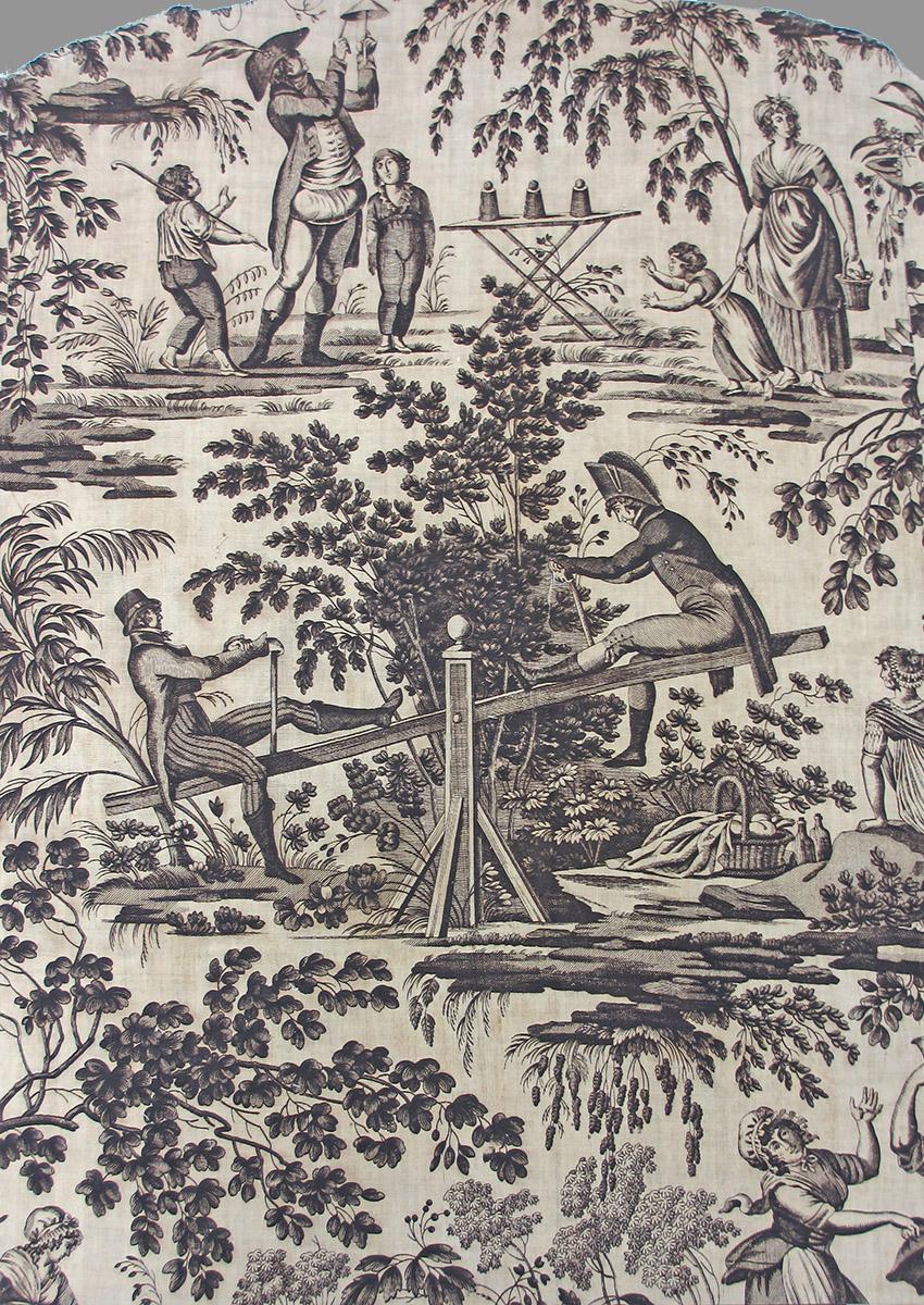 T163 Textile, printed, partial design repeat A