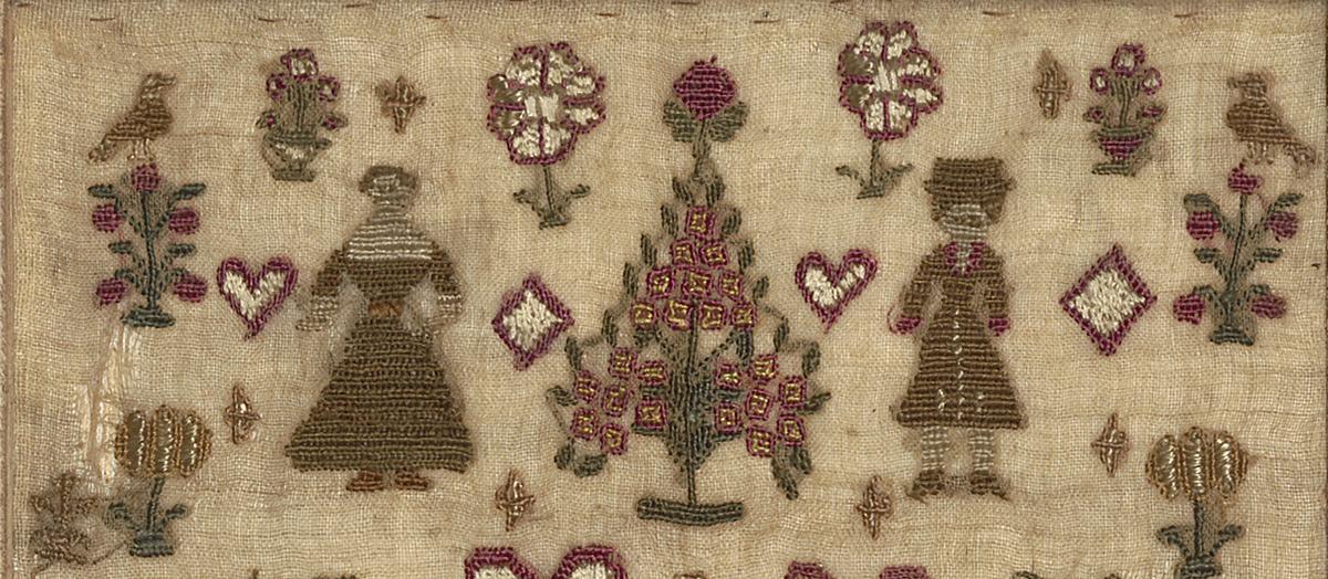 1959.0993 Needlework Picture, Detail