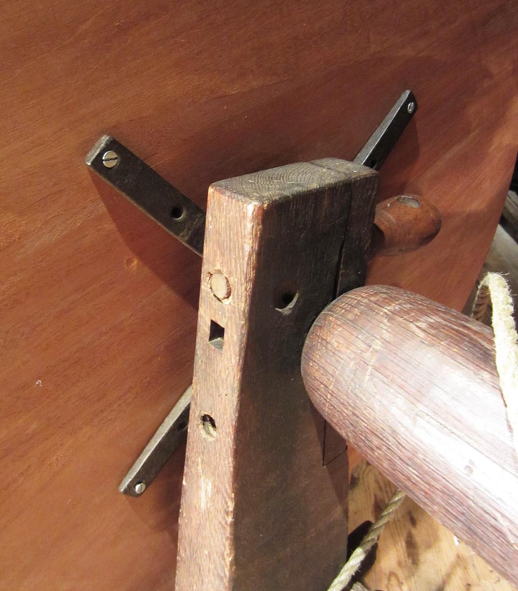 1957.0026.370 F, Great wheel lathe, arbor and cross detail 3