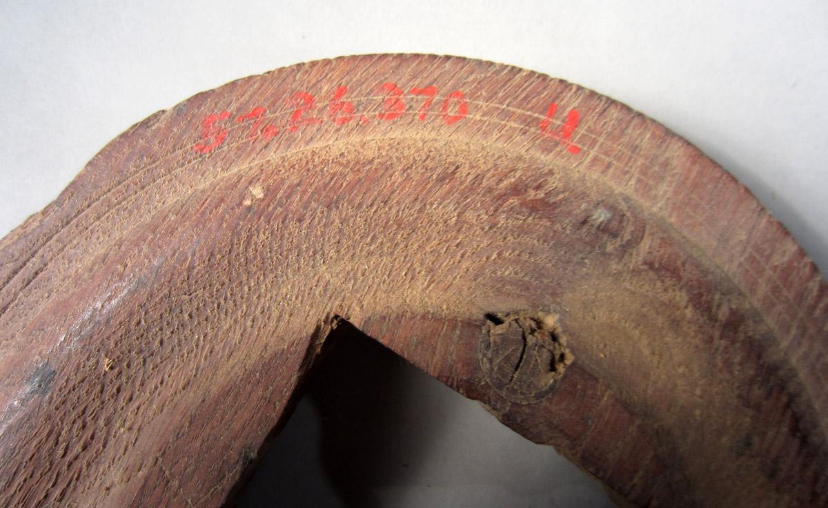 1957.0026.370 U, Great wheel lathe, wheel, Detail