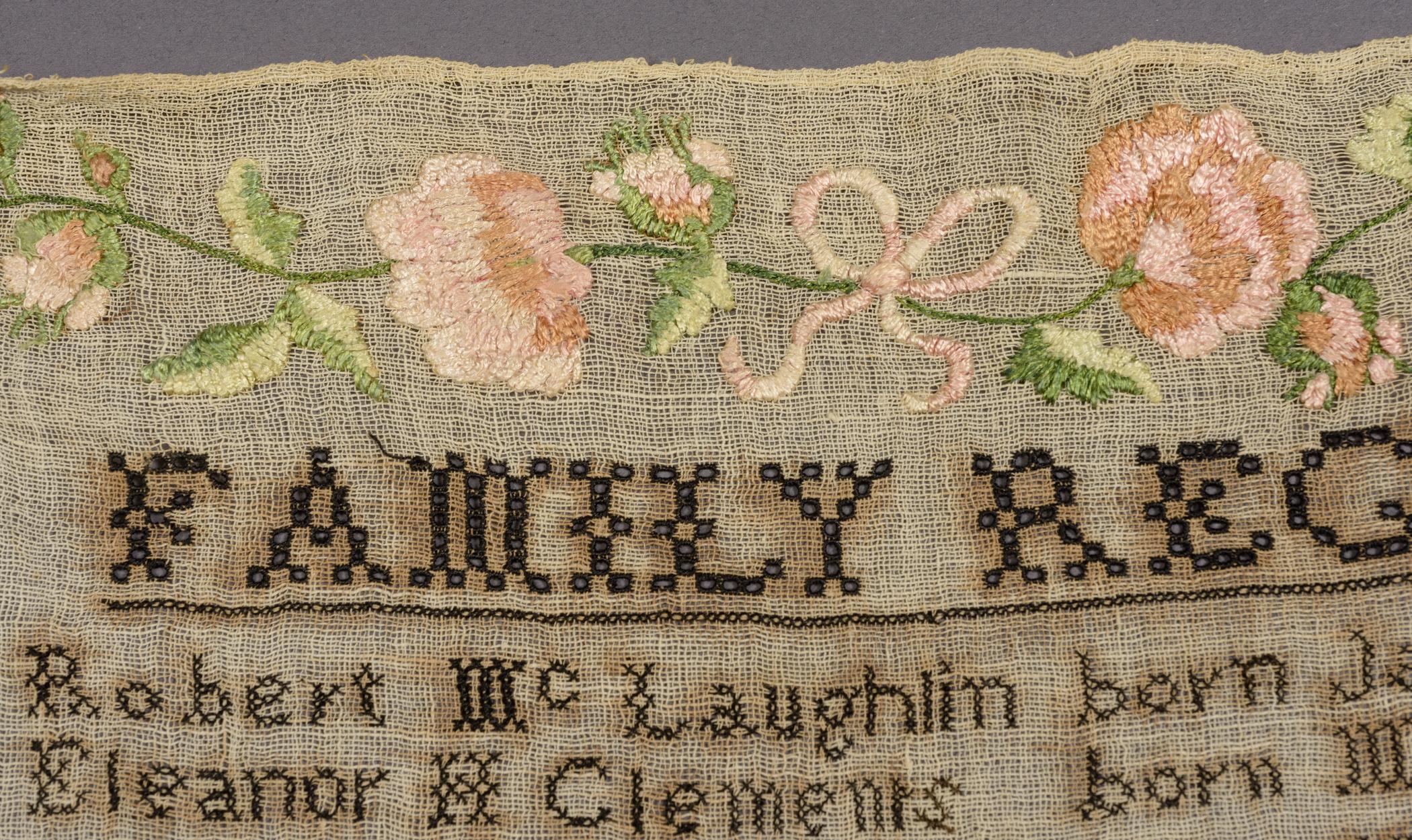 2014.0005 Sampler, detail 3