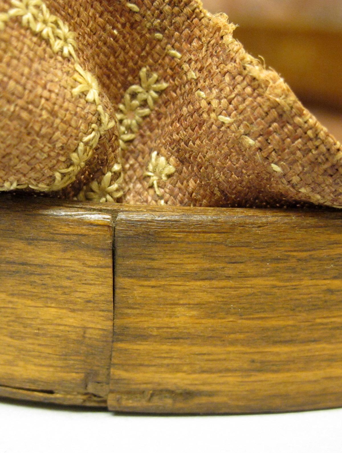 2011.0051.026 A, B Tool (for needlework) and E Sampler, detail 1