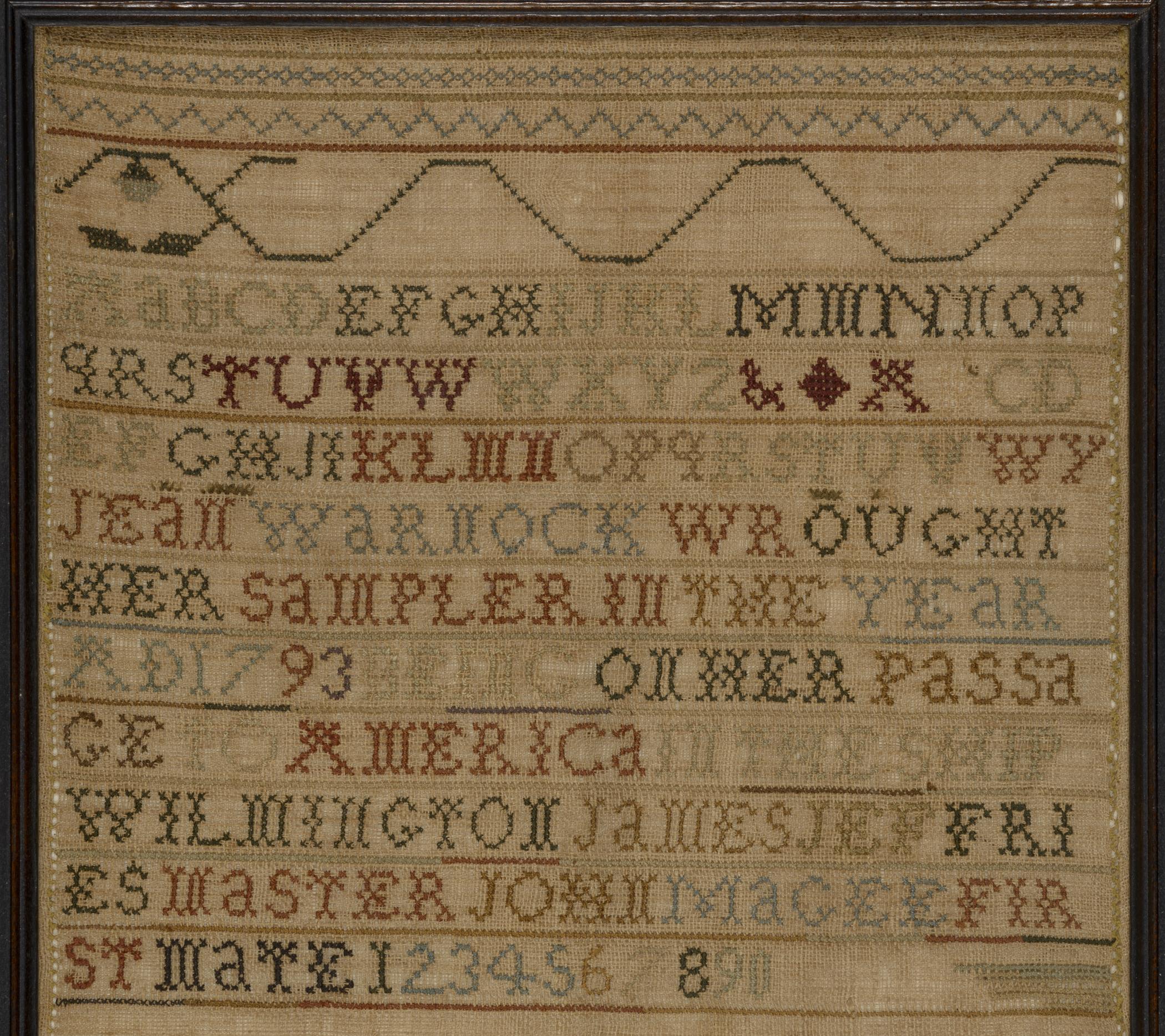 2014.0004 A Sampler, B Frame, detail 1