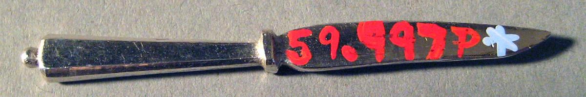 1959.0997 P Silver Knife underside