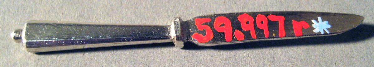1959.0997 R Silver Knife underside