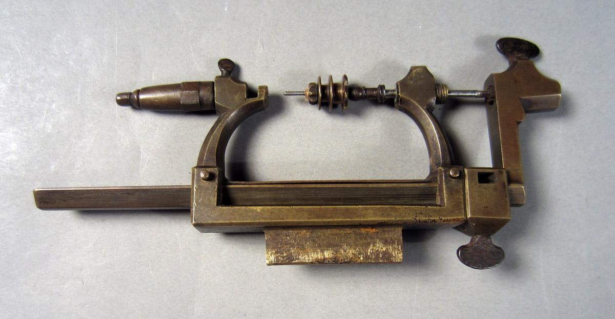 1957.0084.012 C Watchmaker's lathe, Back