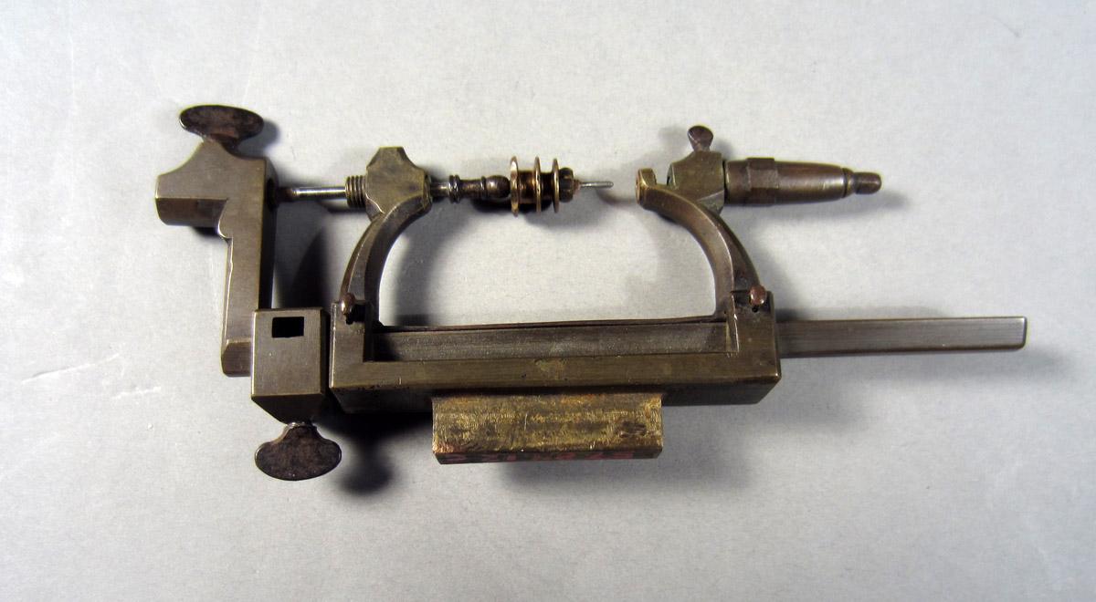 1957.0084.012 C Watchmaker's lathe, View 1