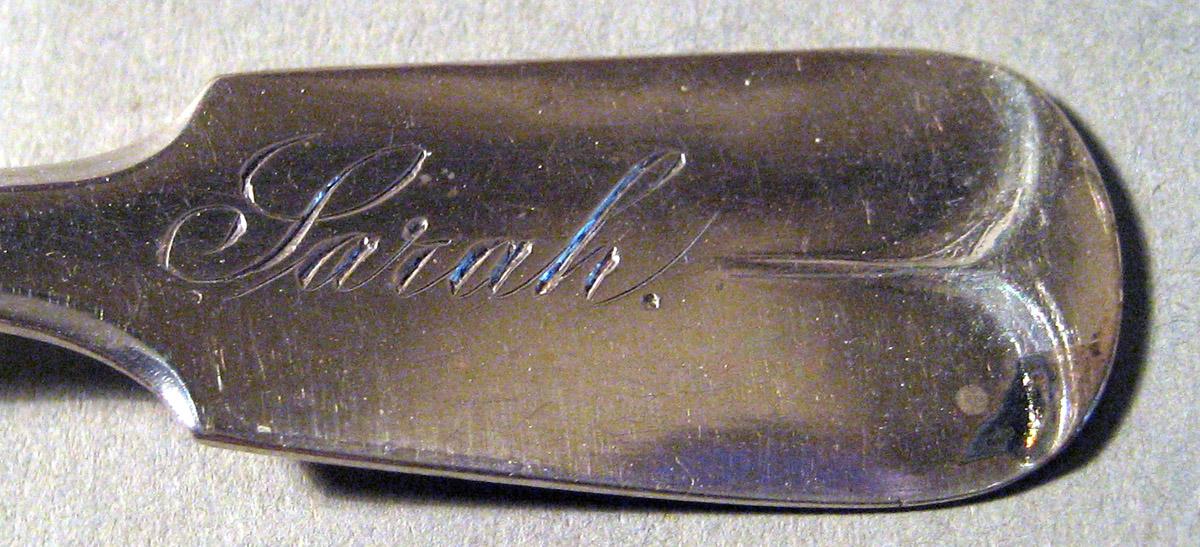 1959.1004 Silver Spoon engraving