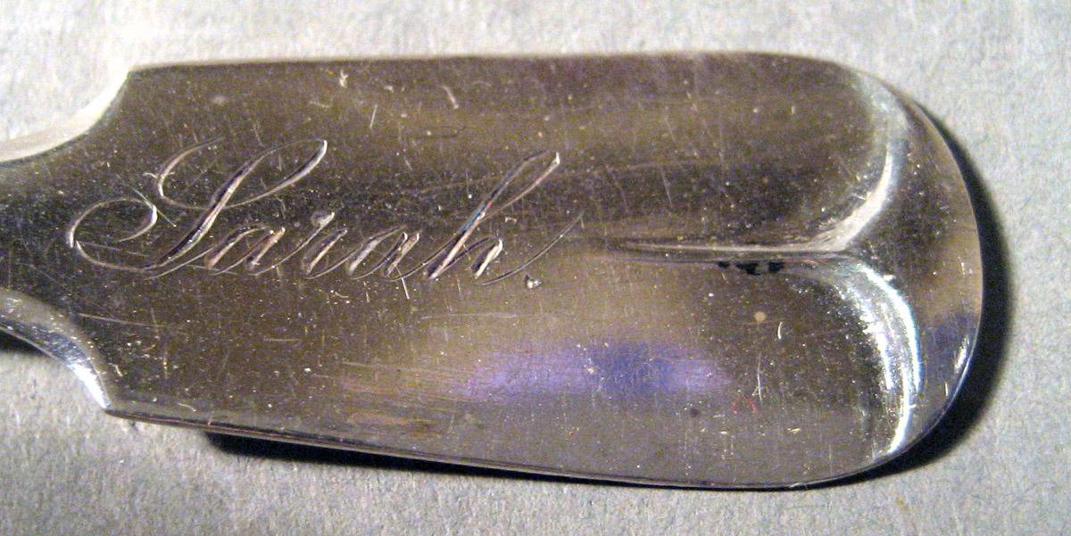 1959.1009 Silver Spoon engraving