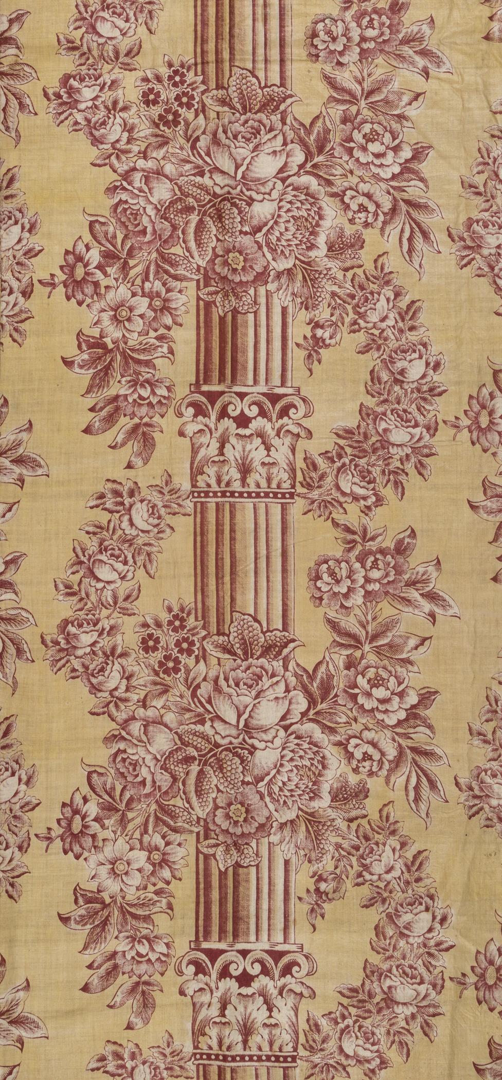 2018.0002.002 Textile, printed, detail 2, reverse