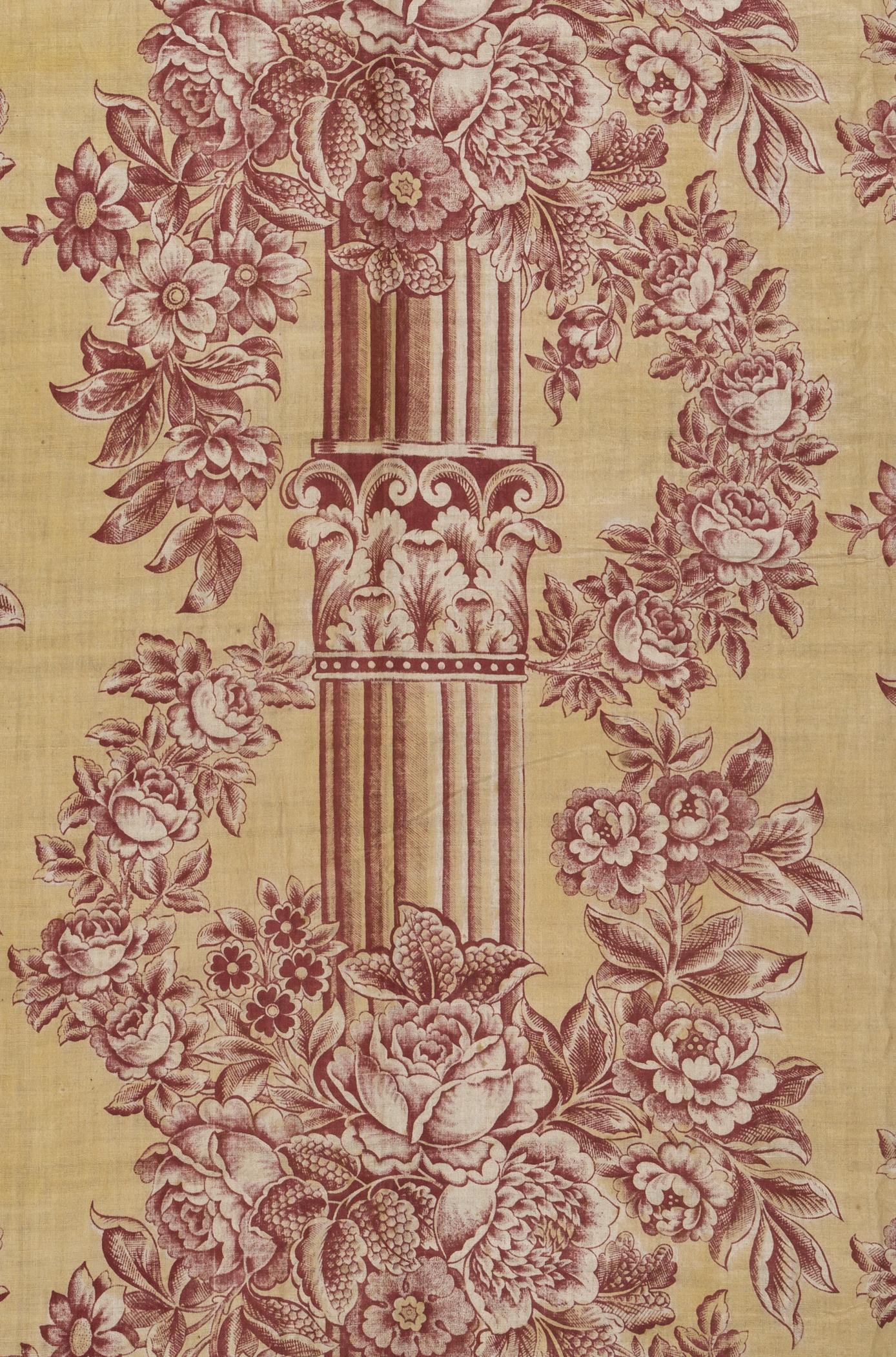 2018.0002.002 Textile, printed, detail 3, reverse