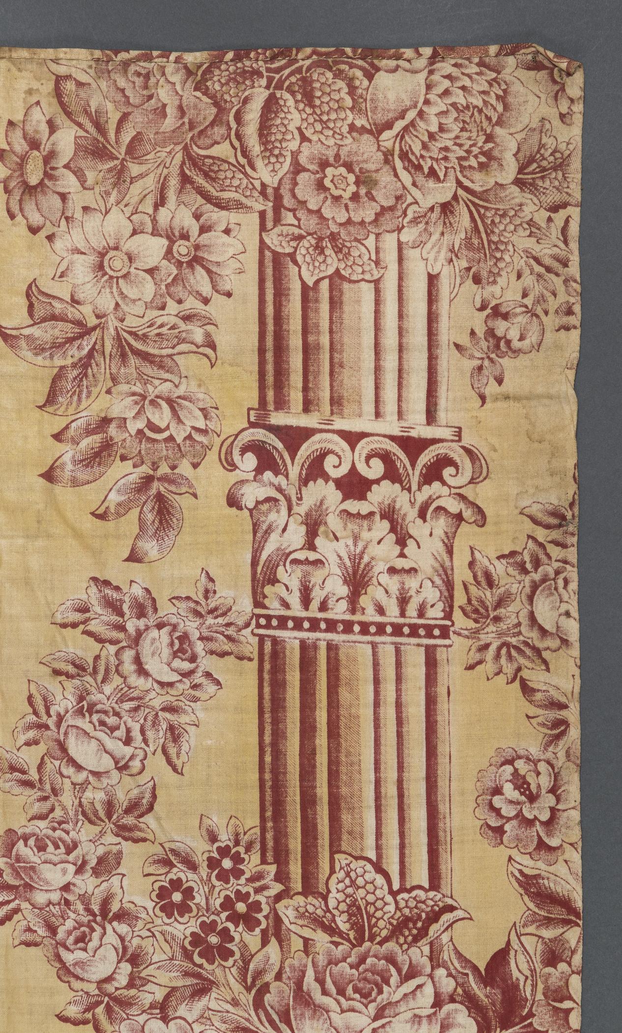 2018.0002.002 Textile, printed, detail 4, reverse