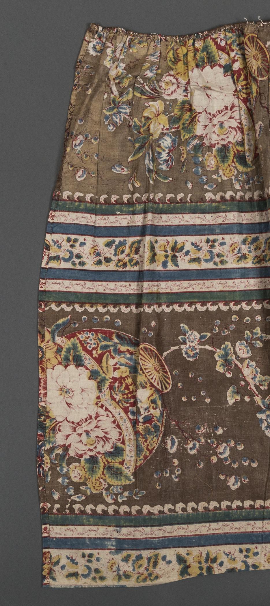 2018.0002.003 Textile, printed, detail 1, reverse