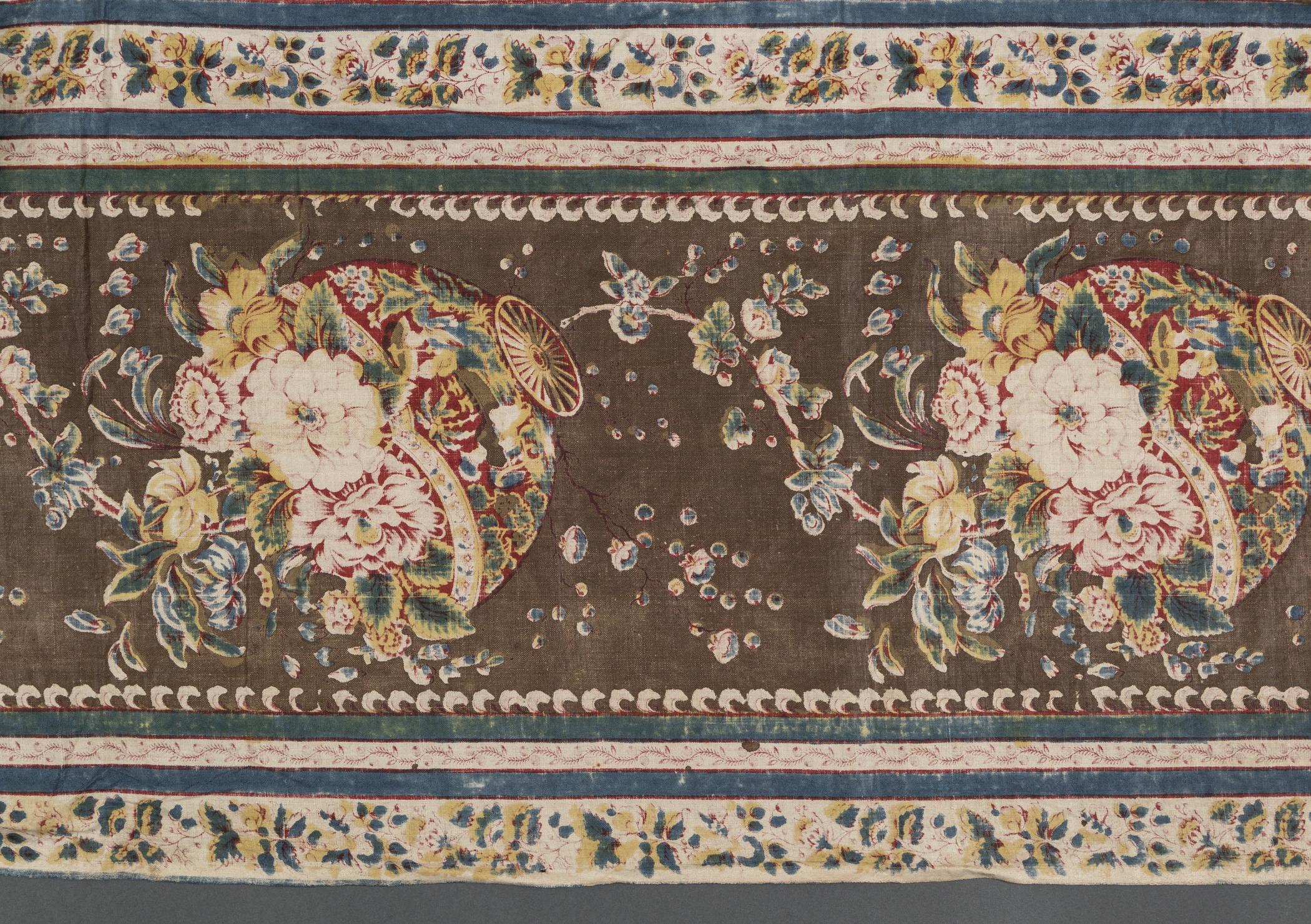 2018.0002.003 Textile, printed, detail 2, reverse