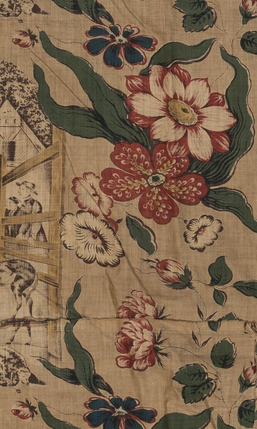 2018.0002.007 Textile, printed, detail 3, reverse