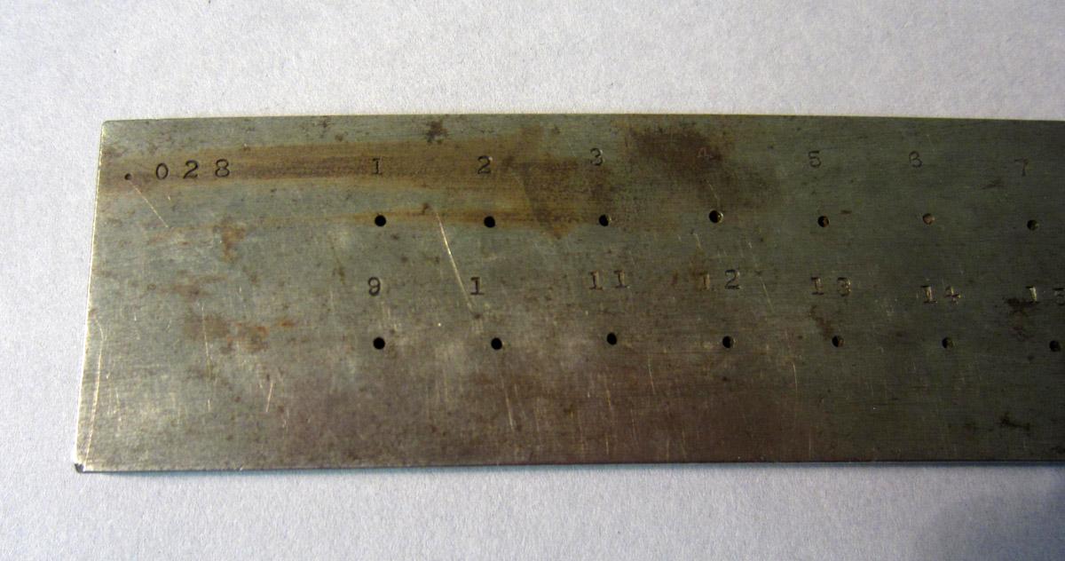 1986.0050.304 Draw plate, Mark