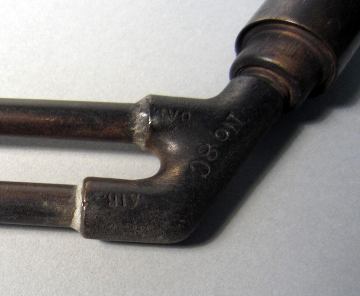 1986.0050.311 Heating torch, Mark view 1