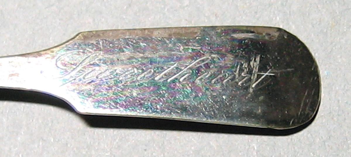 1959.1022 Silver Spoon engraving